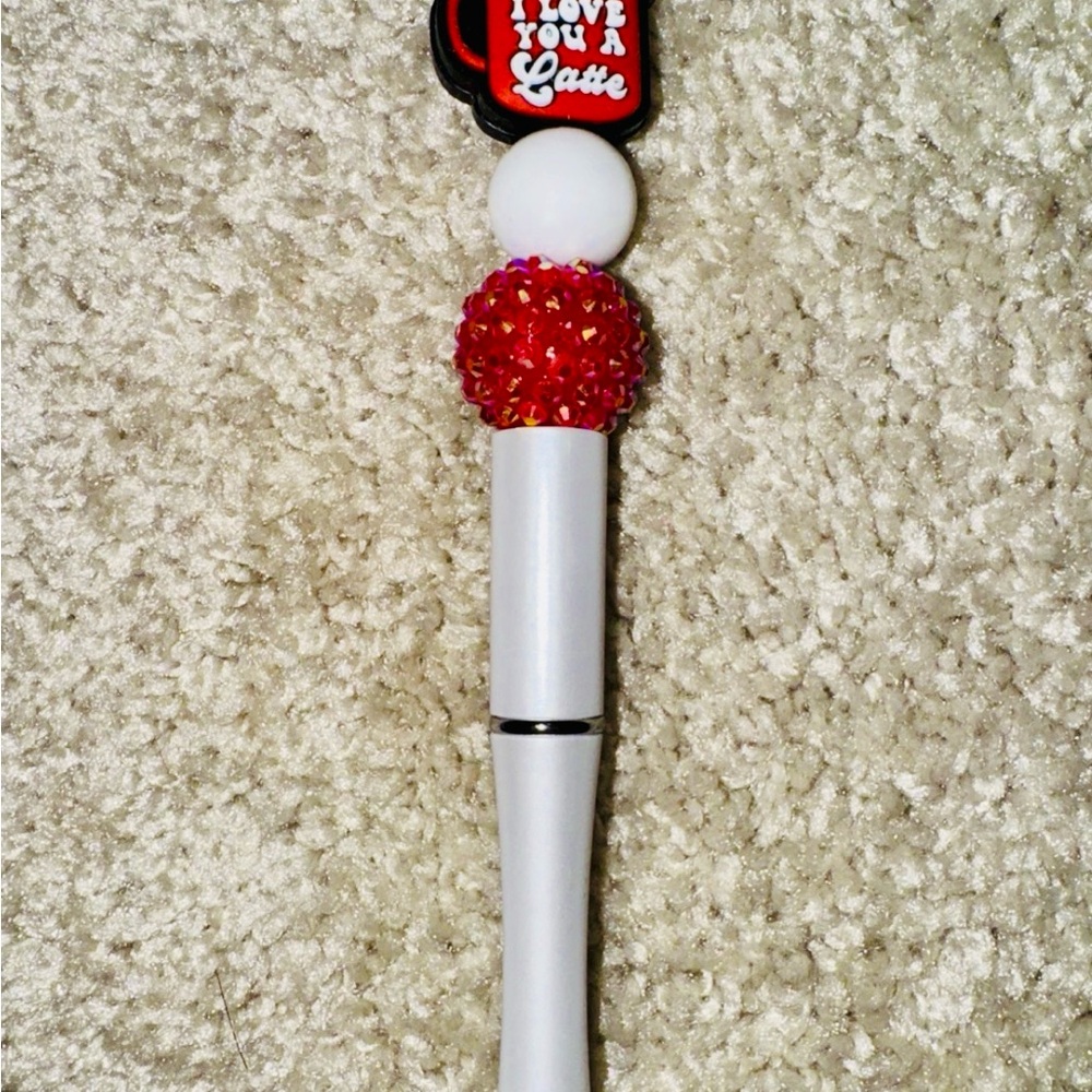 I Love You A Latte Beaded Pen